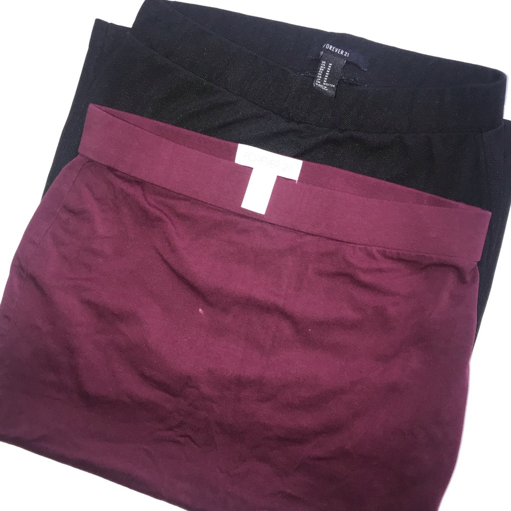TWO Forever 21 Pencil Skirts